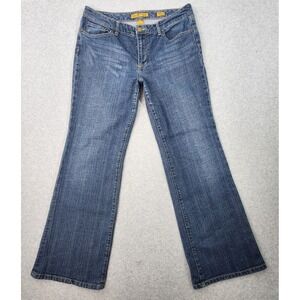 Seven7 Premium Denim Flare Women's Size 14 Blue Jeans Cotton Blend 36x31